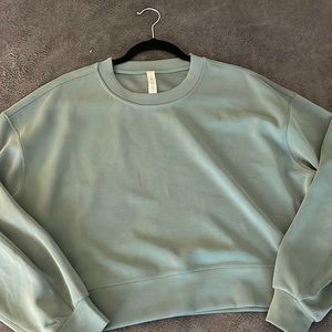 Lululemon Women’s On The Move Oversized Cropped Crewneck Sweatshirt Size 6